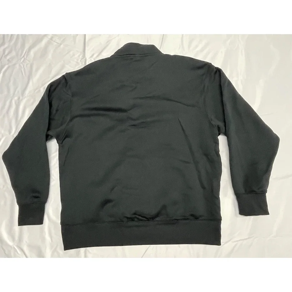 Nike‎ Women's Therma 1/2-Zip Graphic Training Crew CU5710-011 Size M Black/White